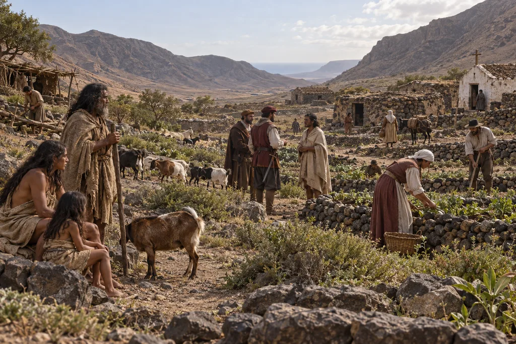 Recreación histórica de la transformación social de Fuerteventura después de la conquista