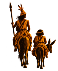 Quijote y Sancho Majoreros