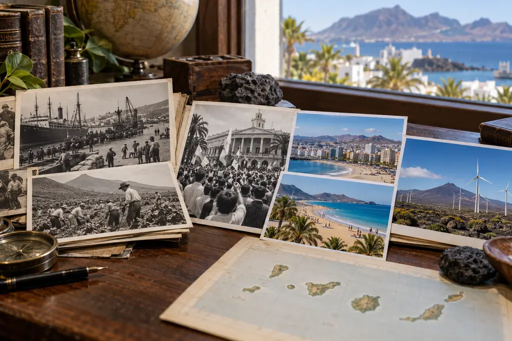 Archivo visual sobre agricultura, democracia, turismo y energía en Canarias