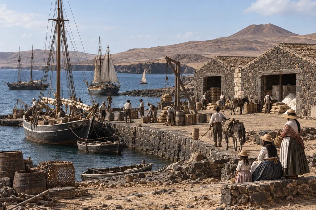 Recreación del puerto de Puerto de Cabras y su comercio durante el siglo XIX