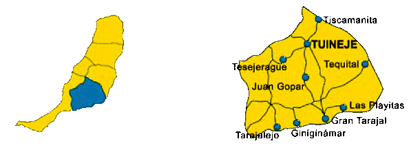 Mapa de Tuineje
